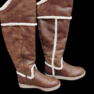 Over the Knee Sherpa Boots